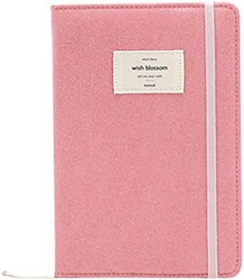 Soft Cotton Cover 2017 Planner New Year Scheduler Monthly Weekly Daily Personal Organizer Business Appointment Book Agenda Journal, 176p, 5.3"X7.6" (Rose Pink)