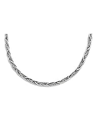 Sterling Silver Braided Collar with Open Back