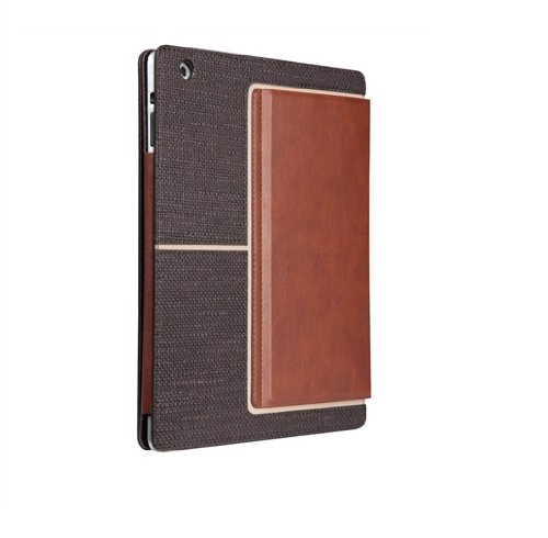 Case-Mate 日本正規品 iPad Retinaディスプレイモデル (第4世代) / iPad (第3世代) / iPad 2 対応 Venture Case, Textured Dark Brown / Light Brown スタンド機能つき ブックタイプ レザー調ケース「Venture」 ダークブラウン/ライトブラウン CM020239