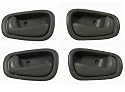 1998-2002 Set of 4 Toyota Corolla Gray 2 LH Left Hand Drivers and 2 RH Right Hand Passenger Inside Door Handle Set 1999 2000 2001 Toyota Corolla Driver / Passengers Indoor Han 98 99 00 01 02 Grey