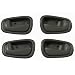 1998-2002 Set of 4 Toyota Corolla Gray 2 LH Left Hand Drivers and 2 RH Right Hand Passenger Inside Door Handle Set 1999 2000 2001 Toyota Corolla Driver / Passengers Indoor Han 98 99 00 01 02 Grey