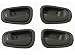 1998-2002 Set of 4 Toyota Corolla Gray 2 LH Left Hand Drivers and 2 RH Right Hand Passenger Inside Door Handle Set 1999 2000 2001 Toyota Corolla Driver / Passengers Indoor Han 98 99 00 01 02 Grey