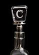 Monogram Glass Wine Stopper - C Monogram Glass Wine Stopper - C