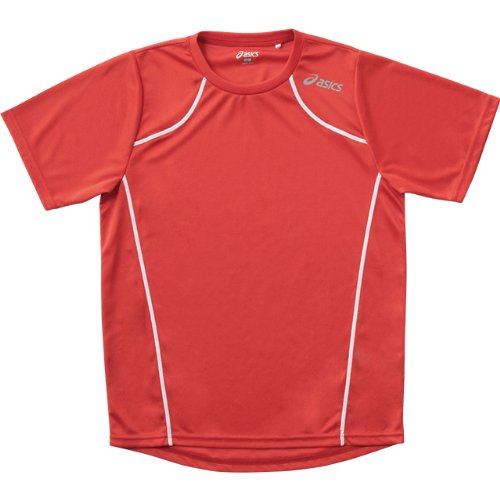 アシックス ランニングTシャツ XX318N 半袖 トマトレッド ユニセックス