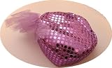 Child Lavender Sparkling Spangle Pill Box Hat