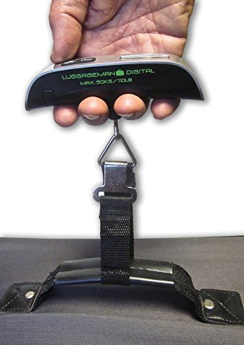 Luggageman Digital Portable Luggage Scale with Backlight/110 lb Capacity/Tare & Temperature Functions