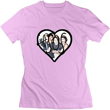 MAIT Lady 5 Seconds Of Summer I Listen To 5SOS T-shirts Pink XS