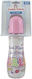 8 oz. Printed Bulb Bottle (silicone nipple), Pink