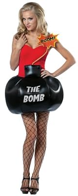  She's The Bomb Adult Costume �ޏ��͔��e�̑�l�p�R�X�`���[���ł���n���E�B����T�C�Y�FOne Size Fits Most Adults