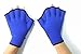 Harryshell(TM)Water Resistance Fins Hand Glove Training Fingerless Webbed Flippers Paddle Swim Gloves (Blue, Big)