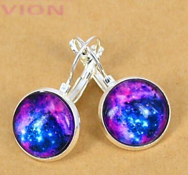 CHOPMALL® European Blue Galaxy Silver Stud Earring(1 Pair)