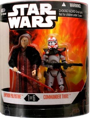 Star Wars Order 66 Exclusive 2 Pack 1 of 6 Emperor Palpatine Commander Thire