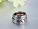 Aegean Jewelry Titanium Couple Fashion Wedding Band Ring 