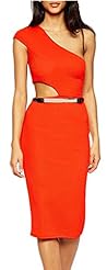 Sexy Spring Winter One Shoulder Cocktail Bodycon Dress/Club Dress/Party Dress 