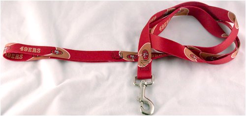 San Francisco 49'ers NFL Pet Leash/Lead 6 Feet ( 3/4 Web) Medium