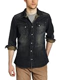 J.C. Rags Men's Outlaw Dark Denim Shirt