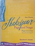 Shakespeare : page and stage : approaches for CGSE English