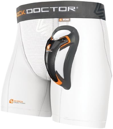 Shock Doctor Ultra Compression Boxer Short with Cup White