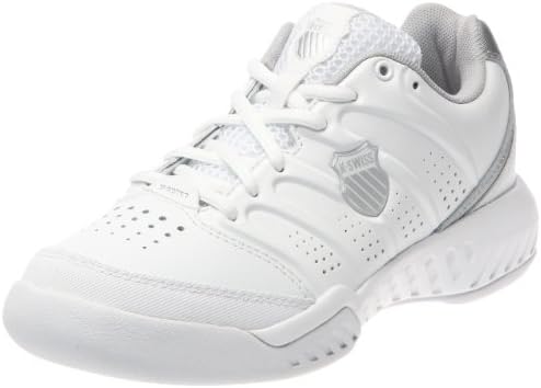 K-Swiss Women's Ultrascendor II Tennis Shoe,White/Silver,6.5 M US
