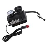 Portable Mini Car Tire Air Compressor 250PSI 12Volt with Pressure Checking Gauge
