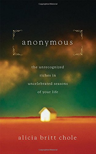 Anonymous: Jesus' hidden years...and yours
