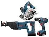 Bosch CLPK30-180 18-Volt Combo Kit Compact/Circular/Reciprocating, 3 Pieces