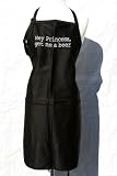 Black Hey Princess, Get Me a Beer Embroidered Apron
