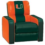 Miami (Fla.) Dreamseat NCAA Leather Recliner