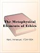 The Metaphysical Elements of Ethics
