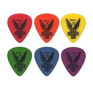 12 Clayton Delrin Standard .60mm Picks by 
