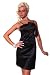 Satin Cocktailkleid mit Deko Schnalle