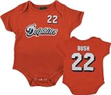 Miami Dolphins Infant Orange Reebok Reggie Bush Name & Number Creeper