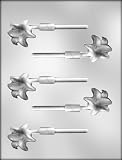 K Products 1-1/2-Inch Lily Sucker Chocolate Mold 1-5/8 Inches.