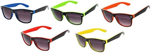 Classic Retro Two -Tone Vintage Smoke Lens Sunglasses UV Protectin