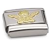 Nomination Composable Classic RELIGION Edelstahl und 18K-Gold (Engel) 030105
