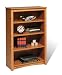 Oak Four Shelf Bookcase 48"H Oak