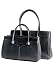 Tods Black Leather Small Tote Handbag