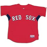 Red Sox Majestic Auth CoolBase Bat Practice Jersey - Men