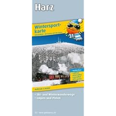 Wintersportkarte Harz: Mit Skiwanderwegen, Loipen und Pisten, reissfest, wetterfest, abwischbar, GPS-genau. 1:50000: Mit Ski- und Winterwanderwegen, ... wetterfest, reissfest, abwischbar, GPS-genau