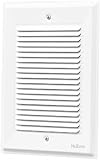 NuTone LA14WH Decorative Wired Two-Note Door Chime, Paintable, White Finish Grille