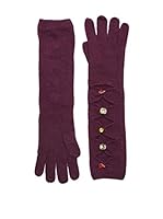 Alice Hannah Guantes de Lana New Version Of Long (Berenjena)