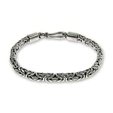 Eve's Addiction Sterling Silver Bali Bracelet