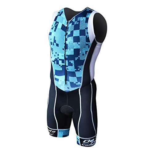 DeSoto Men's Forza Tri Suit (Blue Print, Medium)
