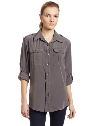 The Shirt By Joe's Womens Relaxed Military Blouse