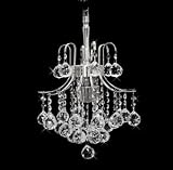 Contour Design 3-Light 12 Gold or Chrome Mini Chandelier with European or Swarovski Crystals WGL8000-1212 SKU# 11105