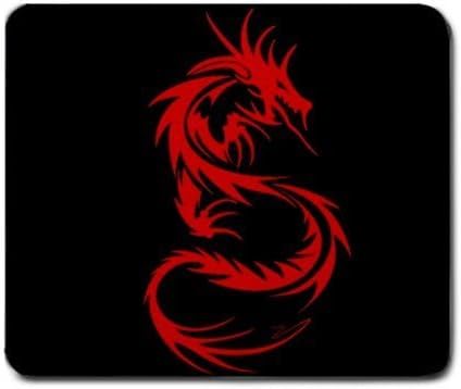 Tribal Dragon Black &amp; Red Mouse Pad by mp202