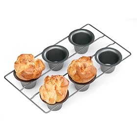 Buy Chicago Metallic Gourmetware Nonstick 6-Cup Popover Pan by Chicago Metallic