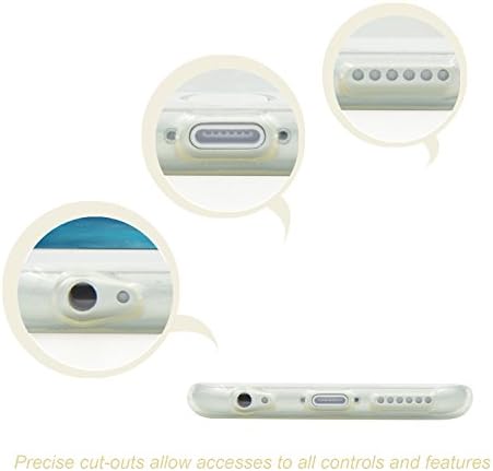 iPhone 6s Case, iPhone 6 case, Besgoods bundle of 5 Colorful Soft Ultra Thin Slim Crystal Clear Transparent Back Cover Case Skin shell TPU For iPhone 6 6G 6s 4.7" 4.7 Inch-Black White Yellow Pink Blue