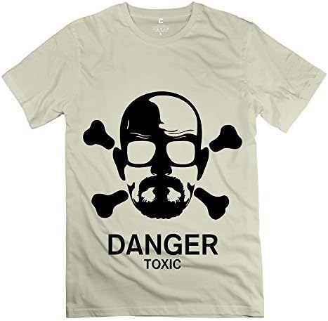 RAFA Men's Black Skull Breaking Walter White Heisenberg T-shirt