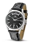 Philip Men's Sunray Analogue Watch R8221680225 with Mechanical Movement, Black Dial and Stainless Steel Case